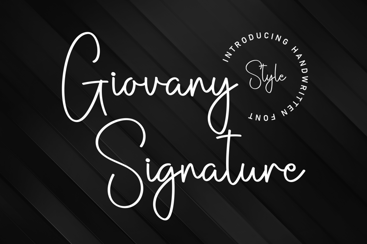 Preview of Giovany Signature Font