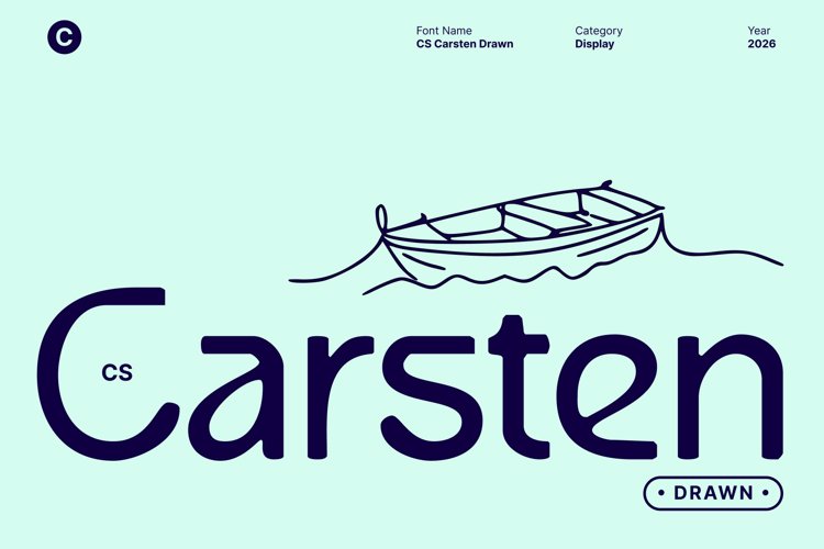 Preview of CS Carsten Drawn Font