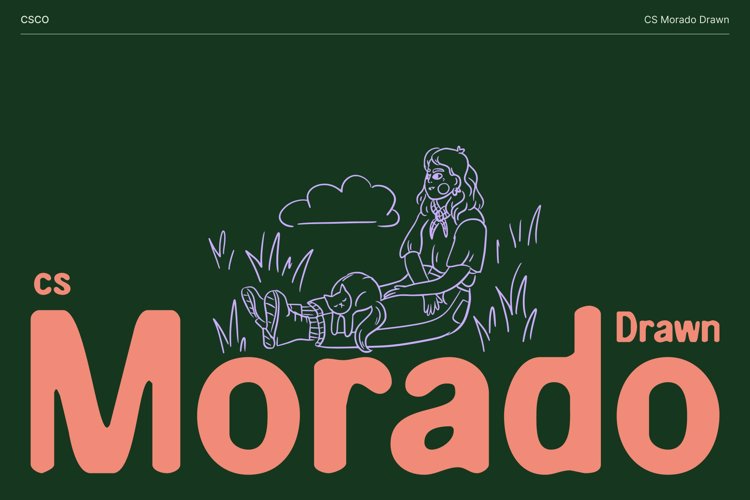 Preview of CS Morado Drawn Font