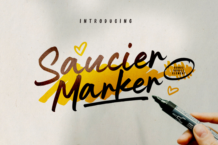 Saucier Marker Font