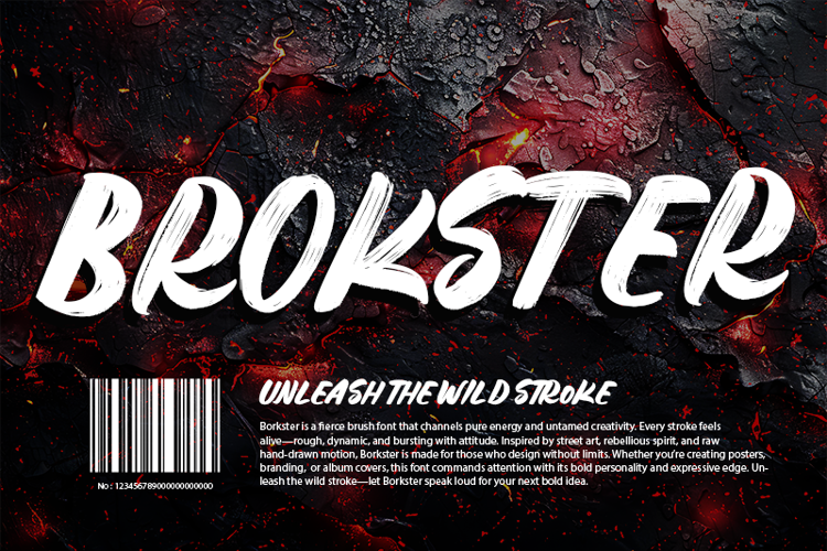Preview of Brokster Font