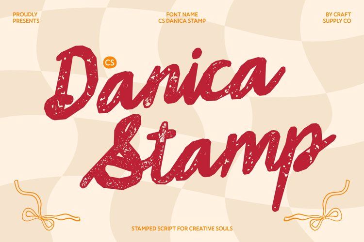 Preview of CS Danica Stamp Font