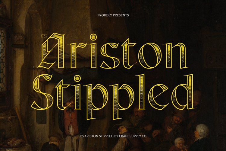 Preview of CS Ariston Stippled Font