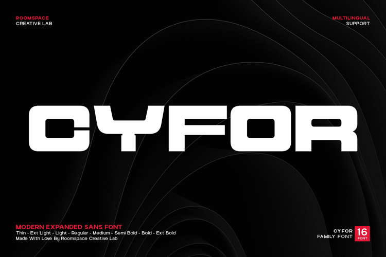 Preview of Cyfor - Font