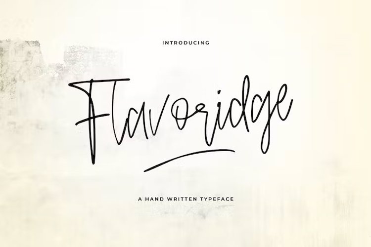 Flavor Ridge Font