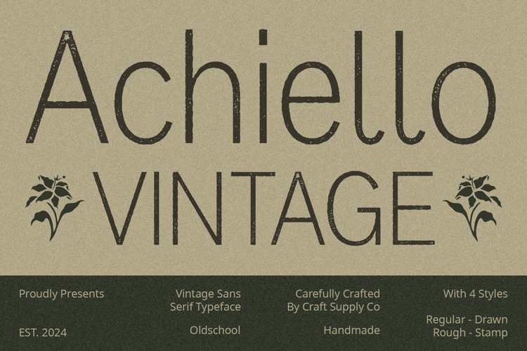 Achiello Vintage Font
