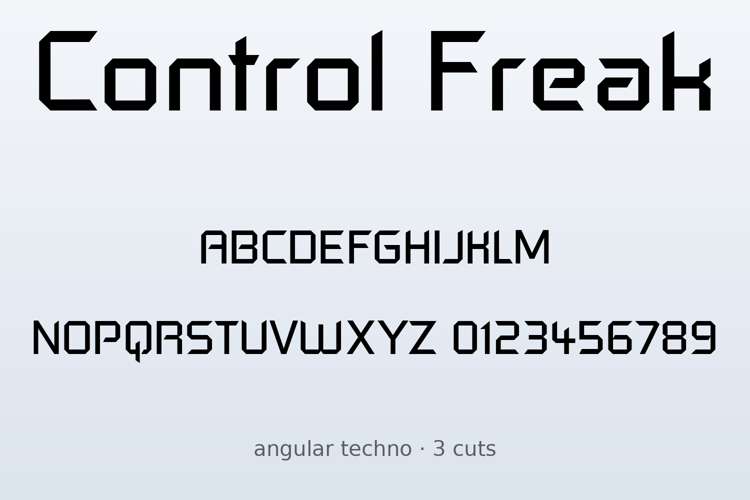 Preview of Control Freak Font