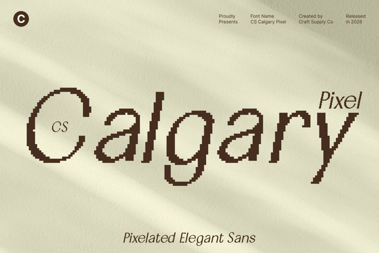 Preview of CS Calgary Pixel Font