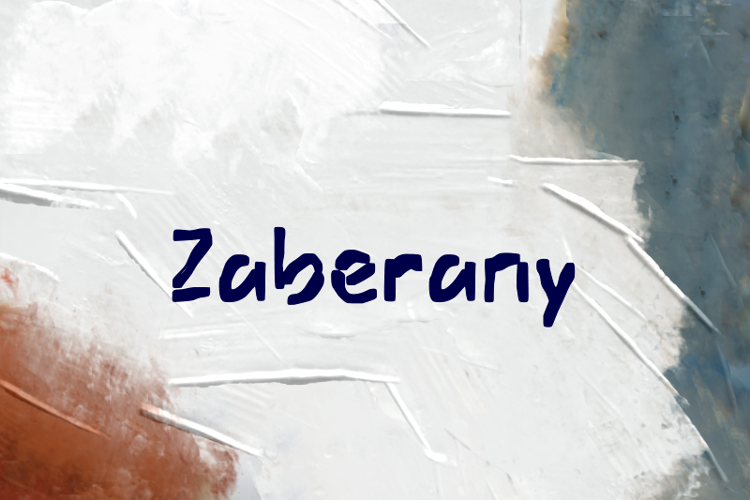 Preview of z  Zaberany Font