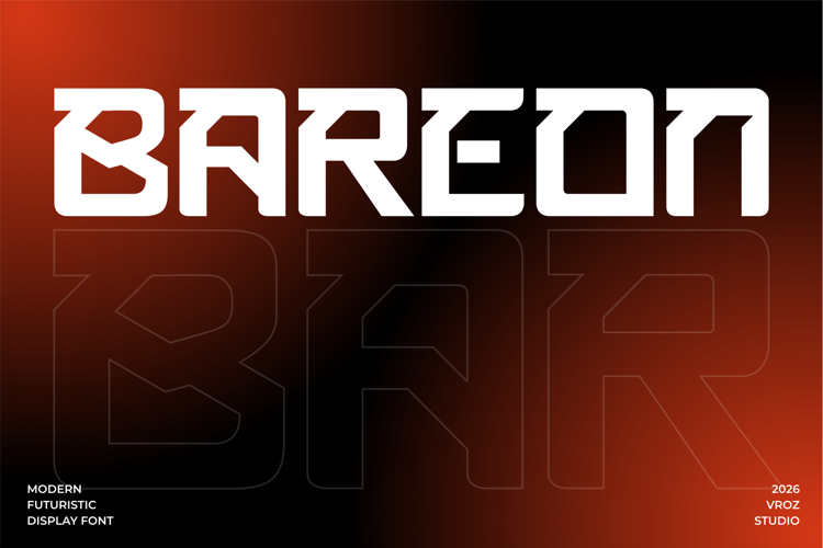 Preview of bareon Font
