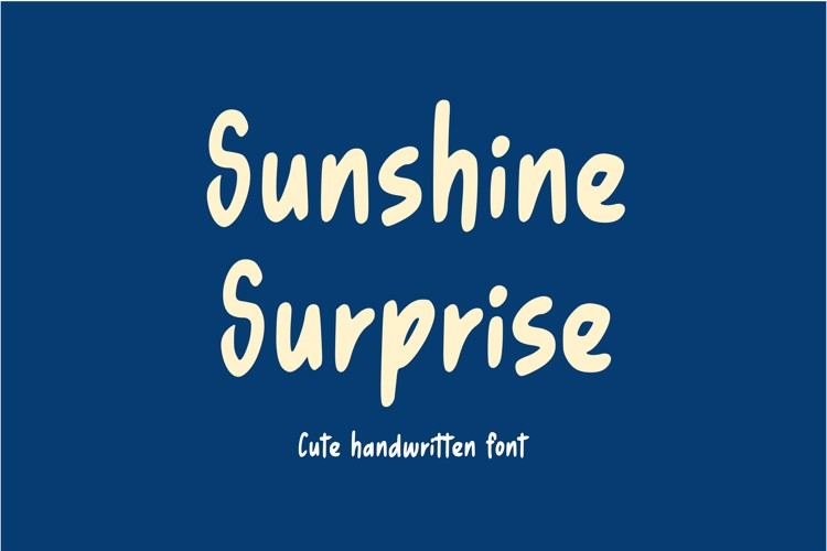 Preview of Sunshine Surprise Font