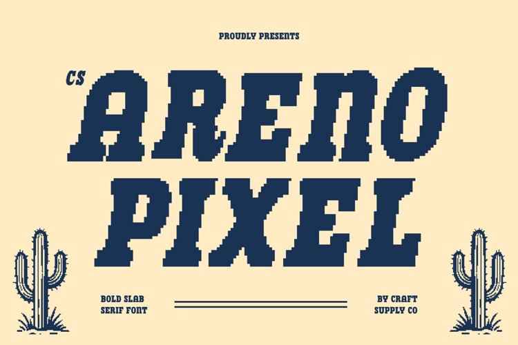 Preview of CS Areno Pixel Font