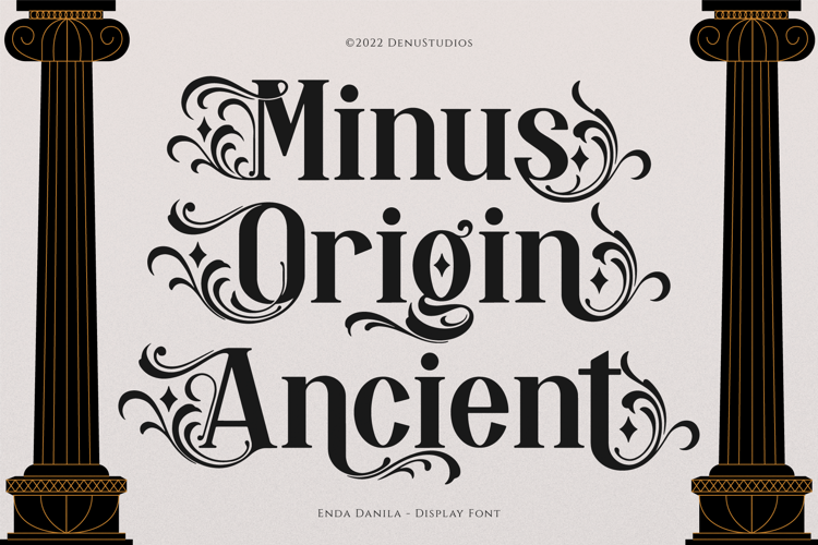 Preview of Enda Danila Font
