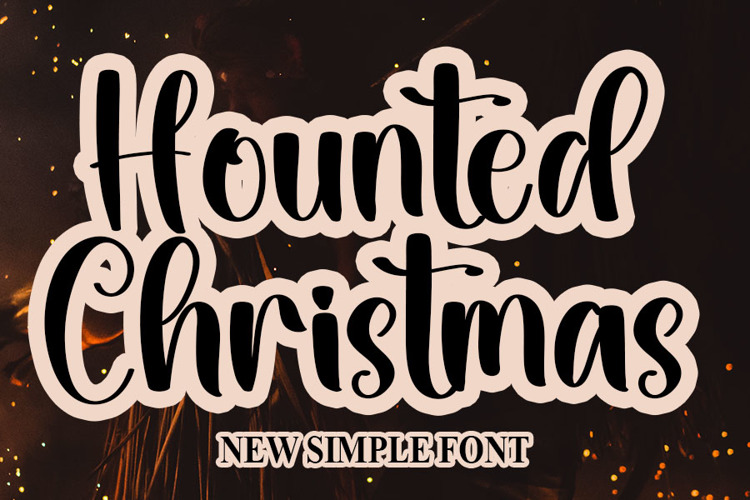 Hounted Christmas Font