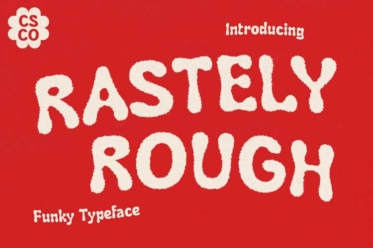 Preview of Rastely Rough Font