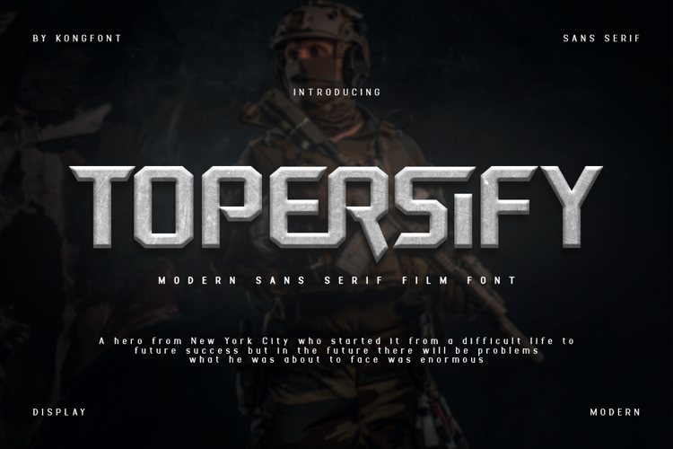 Topersify Font