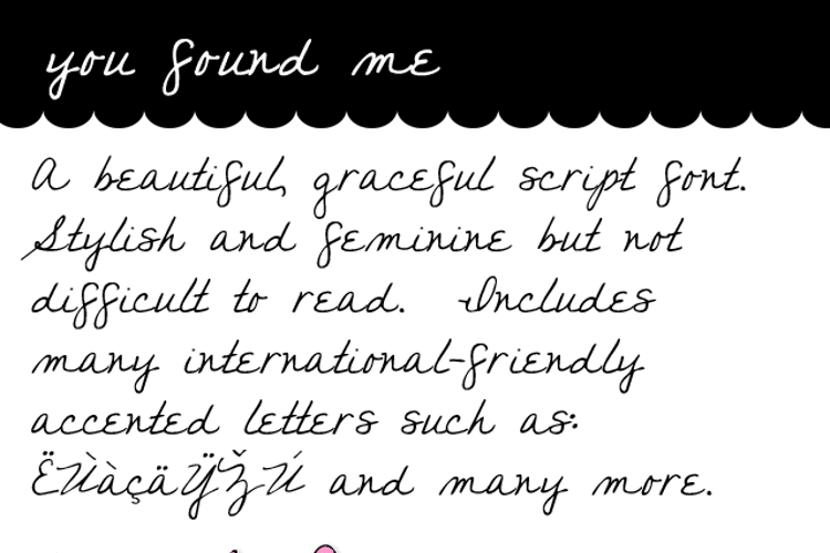 you found me Font