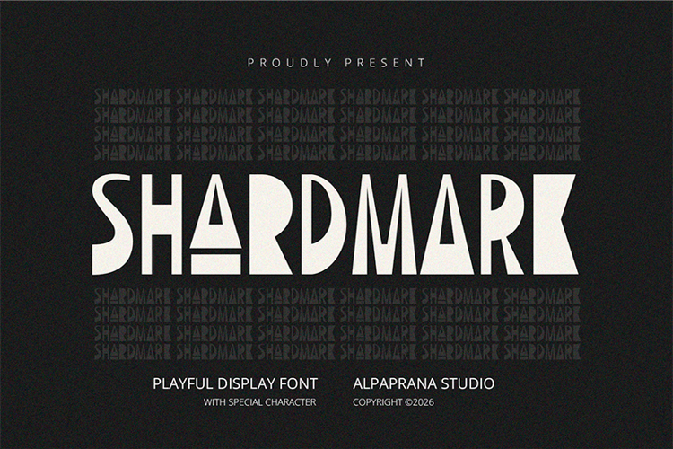 Preview of Shardmark Font