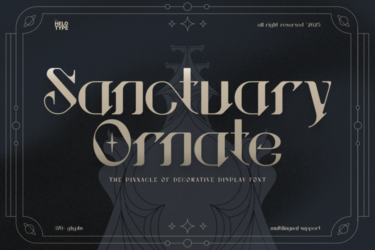 Preview of Sanctuary Ornate Font