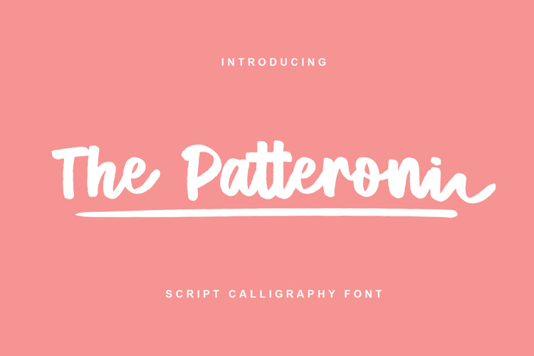 The Patteroni Font