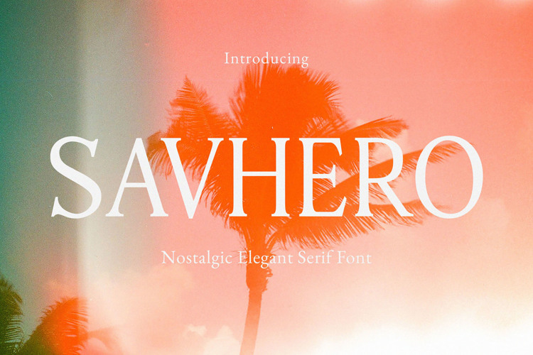 Preview of Savhero Font