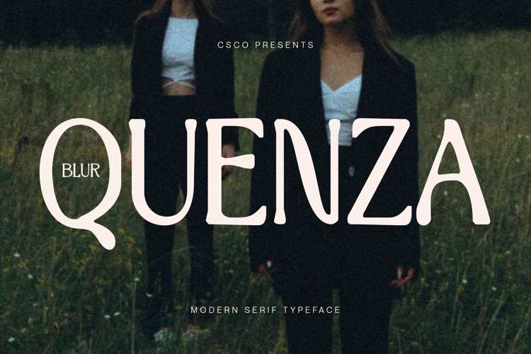 Preview of Quenza Blur Font