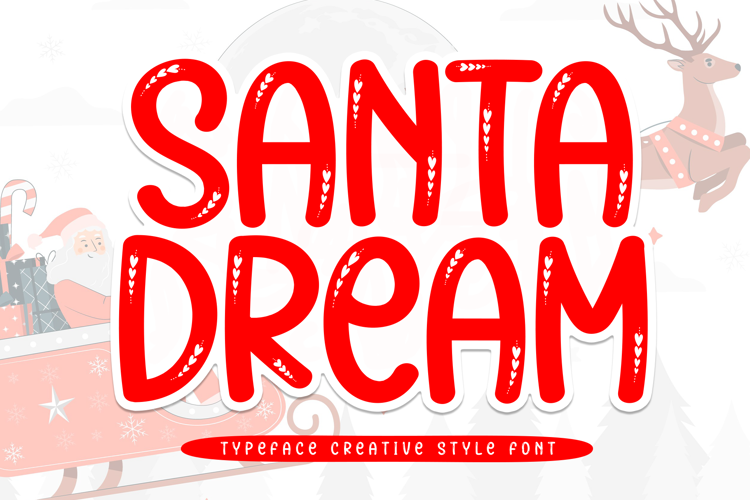 Preview of Santa Dream Font