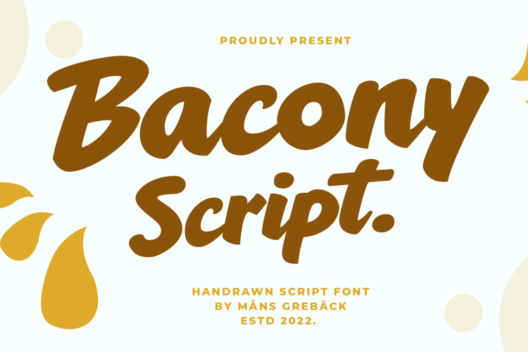 Bacony Script Font