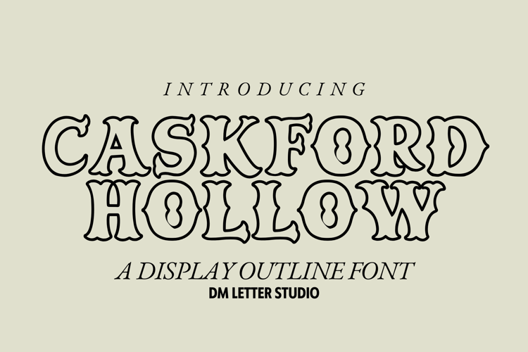Preview of Caskford Hollow Font