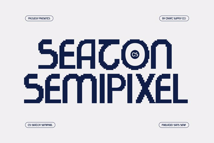 Preview of CS Seaton Semipixel Font
