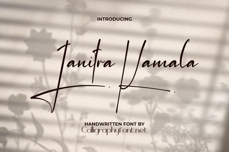 Janitra Kamala Font