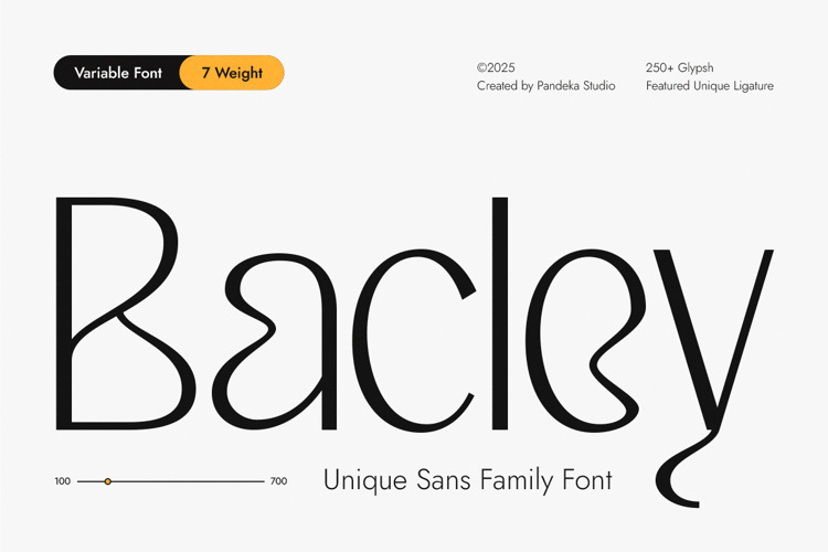 Preview of Bacley Font