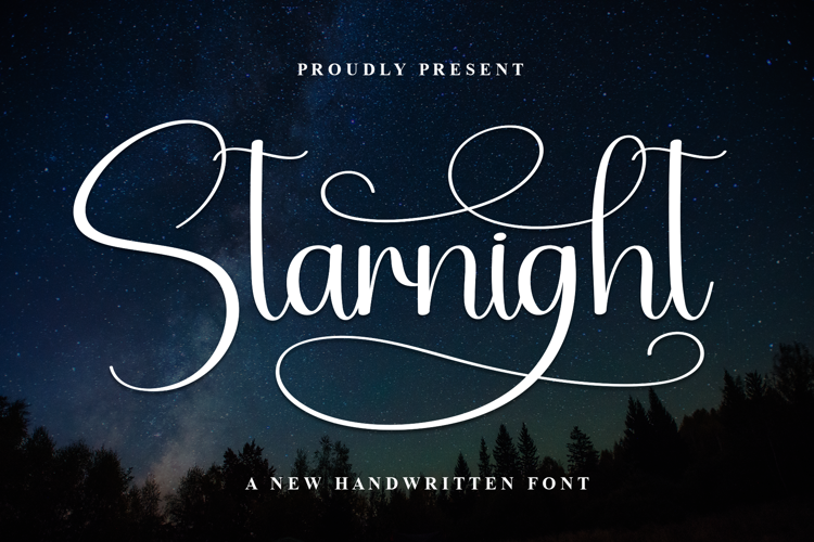 Preview of Starnight Font