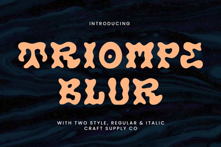 Triompe Blur Font