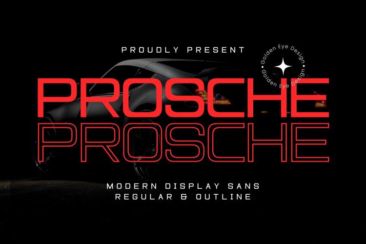 Preview of Prosche Font