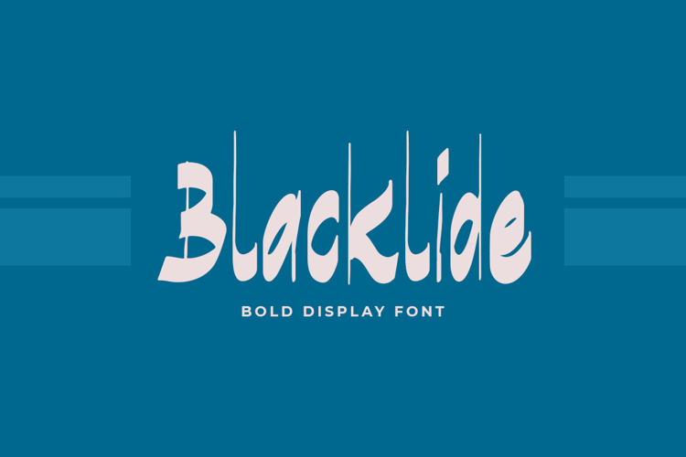 Preview of Blacklide Font