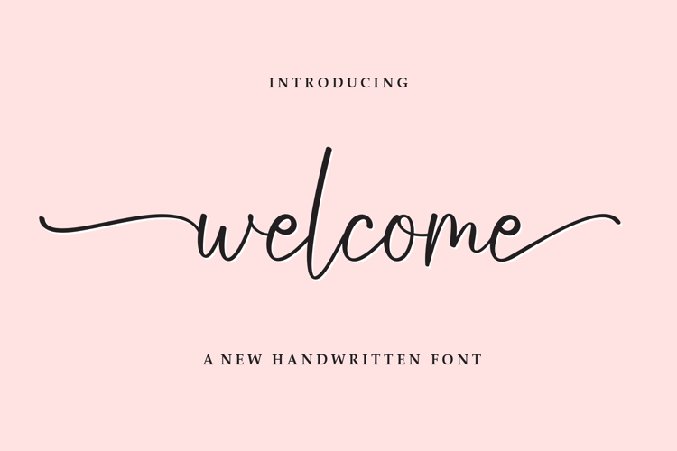 Preview of Welcome Font