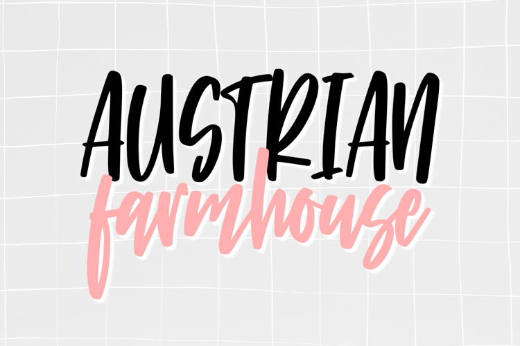 Preview of Austrian Farmhouse Font