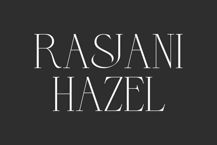 Preview of Rasjani Hazel Font