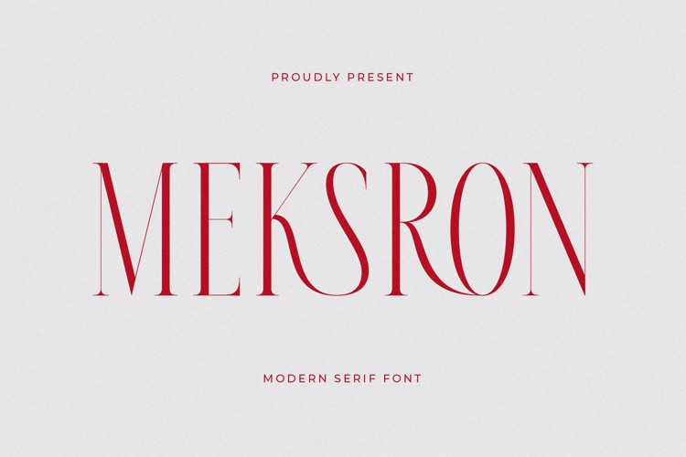 Preview of Meksron Font