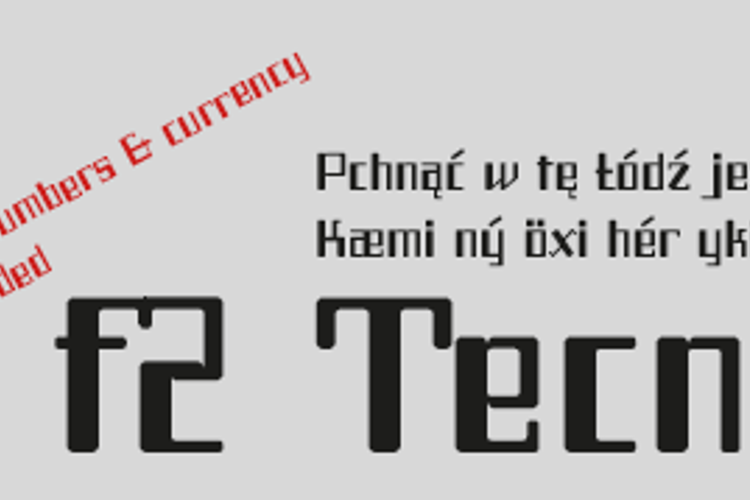 f2 Tecnocratica Font
