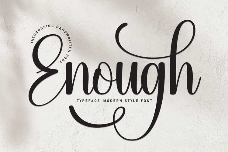 Preview of Enough Font