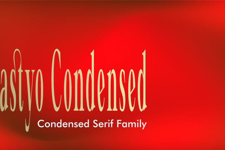 Preview of ZIA Glastyo Condensed Font