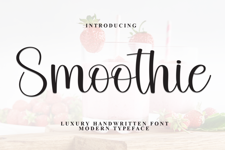 Preview of Smoothie Font