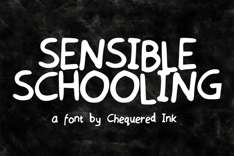 Sensible Schooling Font