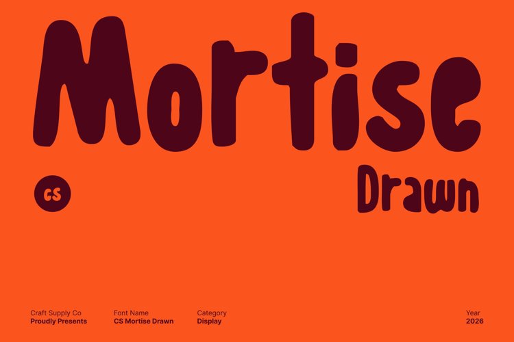 Preview of CS Mortise Drawn Font