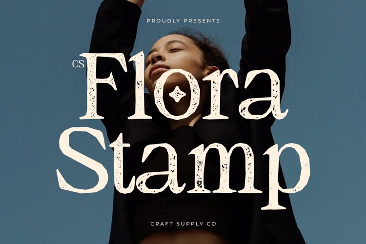 Preview of CS Flora Stamp Font