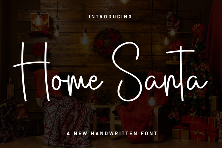 Preview of Home Santa Font