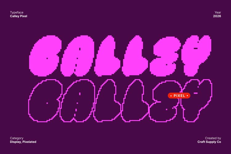 Preview of Calley Pixel Font