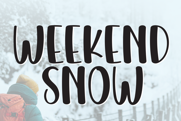 Preview of Weekend Snow Font